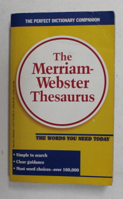 THE MERRIAM - WEBSTER THESAURUS , 1989 foto