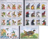 Timbre cu păsări colibri și fazani din Angola, Nestampilat