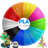 Set de 10 role Filamente stilou 3D VABOO, PLA, multicolor, 1,75 mm x 5 m