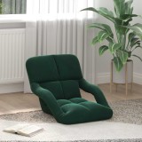 vidaXL Scaun de podea Verde &icirc;nchis 58 x 62 x 58 cm Catifea 42028135