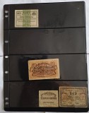 CY - Lot de 9 notgeld bancnote de urgenta bancnote de necesitate / Germania / vechime aproape un secol / se vand impreuna cu folia de pastrare &quot;PRINZ&quot;
