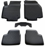 Covorase Cauciuc Premium Stil Tavita Opel Astra H 2004-2012, Negru, Fara Miros, Bordura 3cm