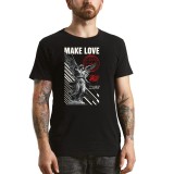 Tricou Barbati, design inspirat din antichitate, negru, marime L