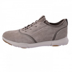 Pantofi tip adidasi de barbati, din piele naturala, marca Geox, U825AD-C6029-B2, taupe 39 foto