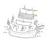 Grila masca radiator Skoda Kodiaq, 10.2016-, Fata, fara rama, Aftermarket