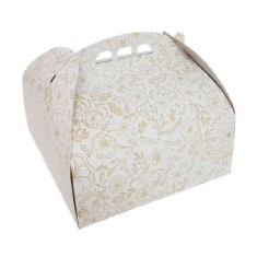 Set 25 Cutii pentru Tort CT2, 27x27 cm, Carton Duplex, Model Floral, Cutii Tort, Cutii Patiserie, Set Cutii Tort, Set Cutii Patiserie, Cutie Tort, Cut foto