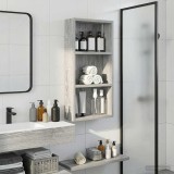 vidaXL Dulap de perete pentru baie Sonoma gri 30 x 10 x 60,5 cm 889324