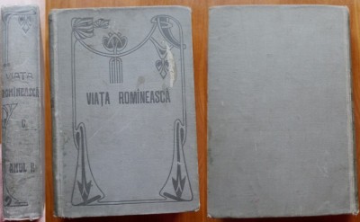 Revista Viata Romaneasca , Iasi , 1907 , volum 5 , legatura clasica foto