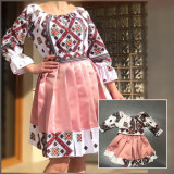 Cumpara ieftin Set rochii stilizate traditional - Mama si Fiica - model 4