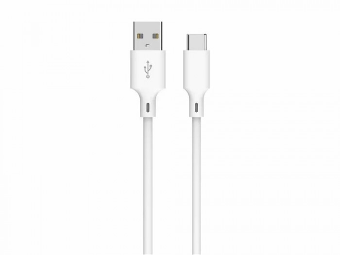 Cablu USB2.0 A tata - USB type C 2m 3A alb Well