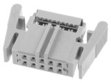 Mufă IDC Mamă 10 PIN pentru Cablu-Bandă 1,27mm