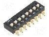 Intrerupator DIP, 2 pozitii, montare SMT, 8 sectiuni, OMRON OCB - A6S-8104-H foto