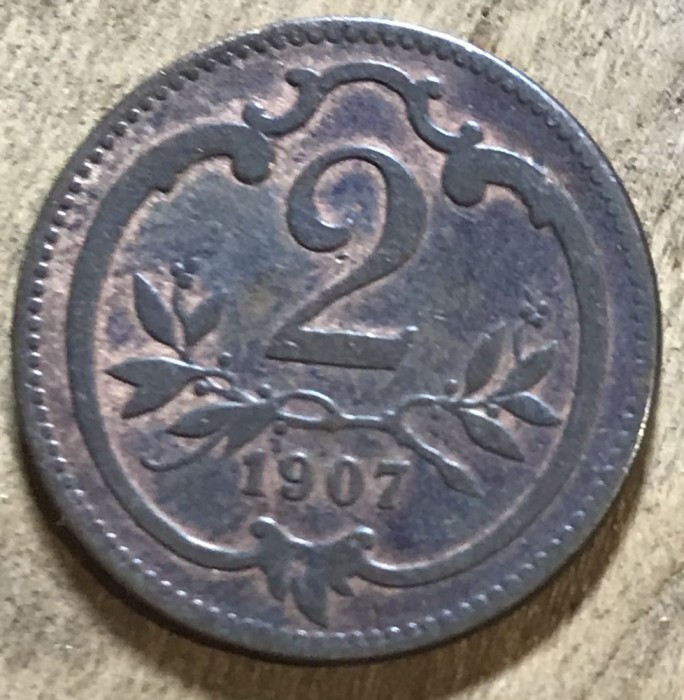 MNDSTR AUT21 Austro-Ungaria 2 hellar 1907