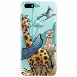 Husa silicon pentru Huawei Y5 2018, Children Drawings Elephants Giraffes Lions