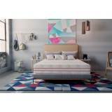 Saltea cu memorie Somnart Memory HypoallergenicMed Antibacteria 90x200, inaltime 18 cm, antibacterii, husa 3D detasabila, fermitate medie