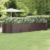 vidaXL Strat &icirc;nălțat grădină 396x100x68 cm oțel galvanizat 319075