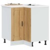 Dulap Baza Colt Bucatarie Stejar Artizanal 75.5x75.5x81.5 cm Gossi Porto - Modular, Depozitare, Picioare Reglabile