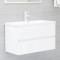 Gossi dulap de chiuveta, alb, 80x38,5x45 cm, pal