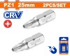 WADFOW - SET BITI PZ1 25MM - 2 BUC PowerTool TopQuality