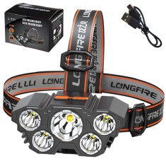 Lanterna de cap LED cu 5 diode, senzor de miscare, 4 moduri de iluminare, Lean 21016 foto