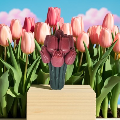 Lumanare Parfumata Buchet de Flori , Cadou Elegant din Ceara Naturala foto