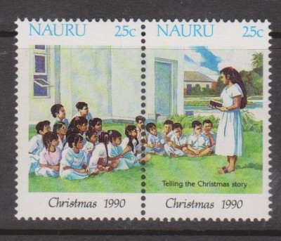 NAURU 1990 CRACIUN foto