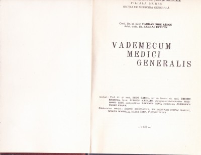 VADEMECUM MEDICI GENERALIS foto