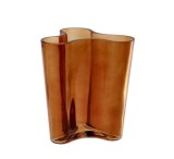Cumpara ieftin Vaza flori sticla maro 18 x 14 x 20 cm