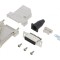 Conector D-Sub 15 pini mamă 45&deg; terminal cu șurub pe cablu