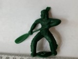 bnk jc Indian cu pagaie- verde inchis - 7 cm - neidentifica