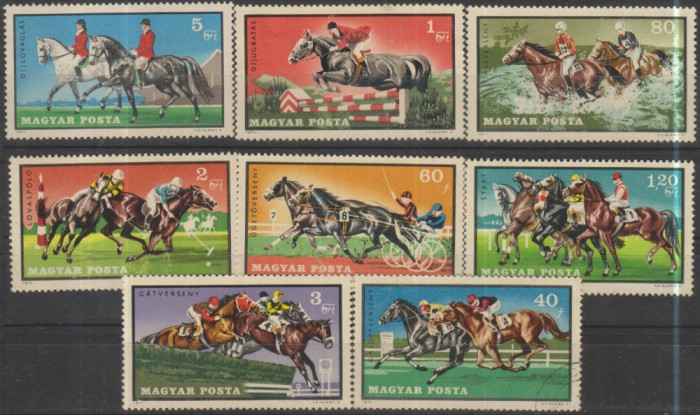 Lot de timbre cu cai