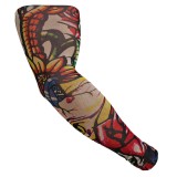 Maneca Tatuaj, Zamo&reg;, Notes of Flowers, Material Sintetic si Elastic, 39x8cm, Marime Universala