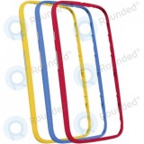 Motorola Moto E2, Moto E 2nd Gen. Bumper triplu pachet albastru/roșu/galben ASMSTBNDREDBLYW-M