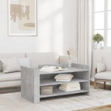 Masuta Cafea Gri Beton 100x50 cm Lemn Dreptunghiulara Living Design Modern
