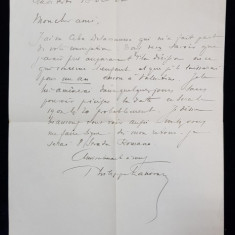 Philippe Lahovari, Scrisoare data 13 Oct 1922