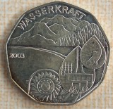 (S) MONEDA DIN ARGINT AUSTRIA - 5 EURO 2003, PUTEREA APEI / ENERGIA HIDRAULICA, Europa