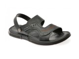 Sandale GRYXX negre, 69C01, din piele naturala