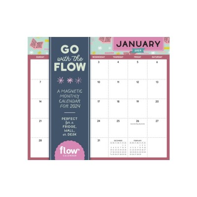 Go with the Flow: A Magnetic Monthly Calendar 2024 foto