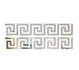 Set 10 Oglinzi Acrilice Autoadezive 10x10 cm - Decor Perete Transparent