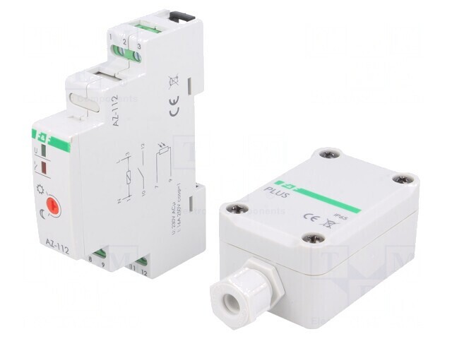&Icirc;ntrerupător Crepuscular DIN 230VAC IP65