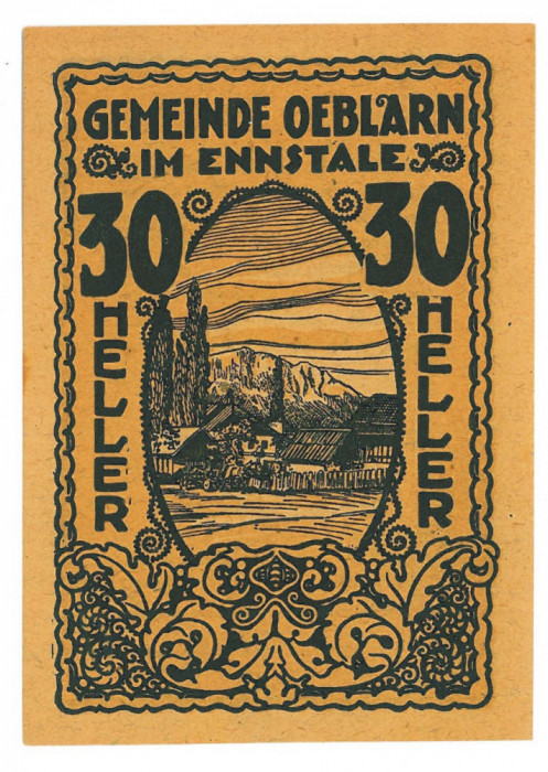 55 - Jeton AUSTRIA - 30 Heller ( 9,5 / 6,8 cm ) Very Very Fine - 1920