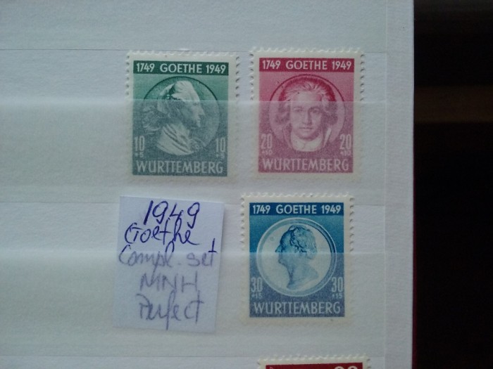 1949-Wurtemberg-Goethe - MNH-Perfect