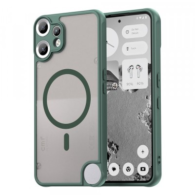 Husa MagSafe pentru Nothing CMF Phone 2 Pro, Techsuit, HaloFrost II, Verde foto