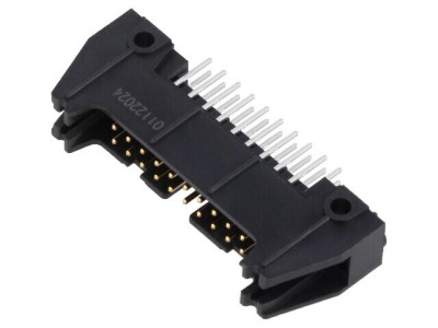 Conector IDC soclu tată 20 PIN THT aurit 5A 2,54mm foto