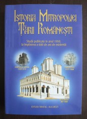 Istoria Mitropoliei Țării Rom&acirc;nești: studii publicate &icirc;n anul 1959 la &icirc;mplinirea
