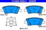 ATE 13.0460-5650.2 set placute frana,frana disc