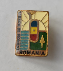 Insigna Pionier Pionieri - Tabara de Pionieri Romania foto