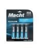 Blister 4 baterii Baterie Auto, Macht AAA / LR3