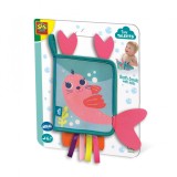 Jucarie de baie - Carte din neopren cu cozi, +6 luni