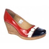 Pantofi dama piele naturala lacuita platforma 7 cm &ndash; Stil si confort PTEABLAR